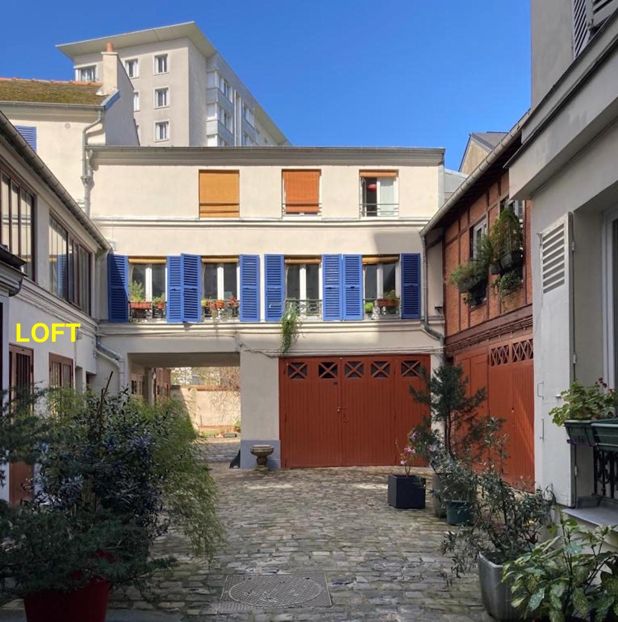 Apartamento Loft Character With A View Of Court París Exterior foto